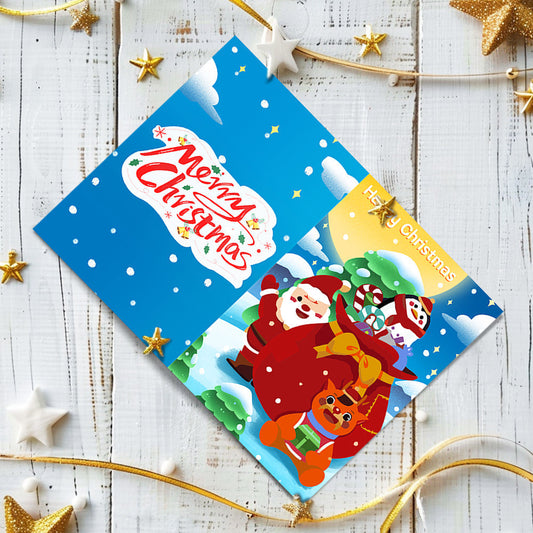 Paint by Numbers Christmas Card - Santa Collection (Set of 6)