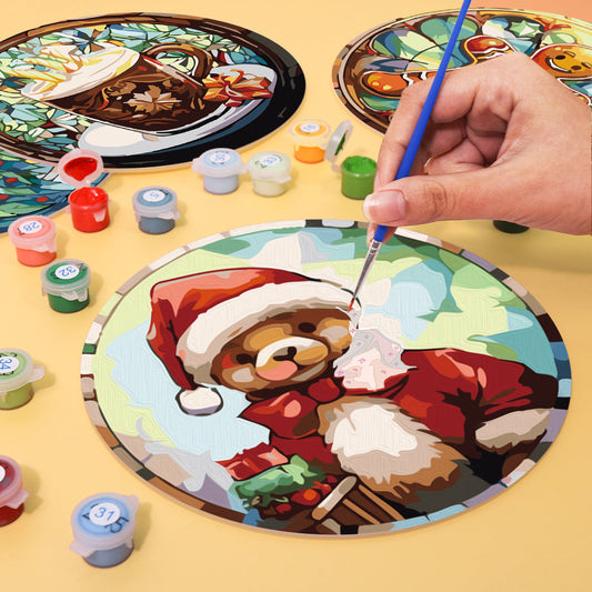 Paint By Numbers Placemats - Christmas Collection 2 (6 Pack, 20 cm Size)