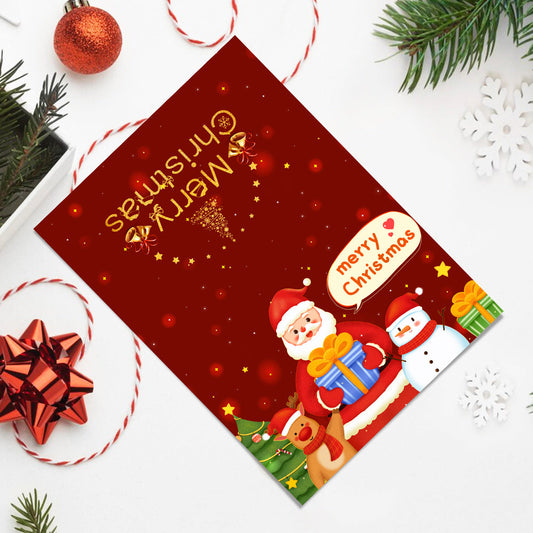 Paint by Numbers Christmas Card - Snowman Collection (Set of 6)