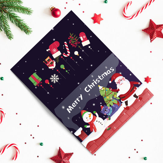 Paint by Numbers Christmas Card - Snow Collection (Set of 6)