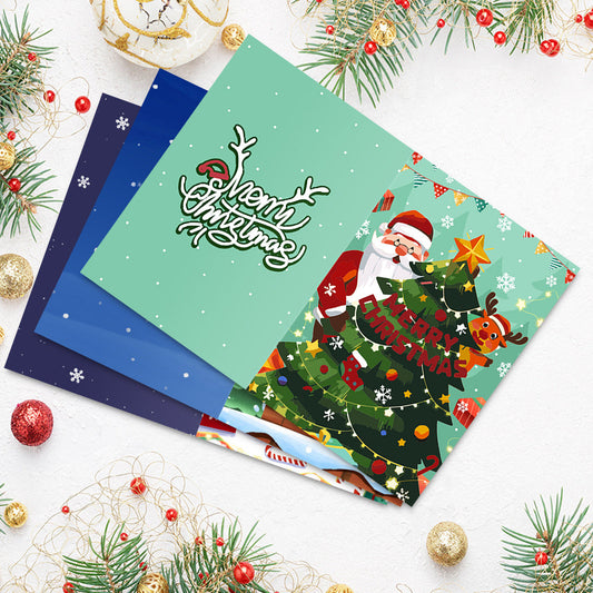 Paint by Numbers Christmas Card - Christmas Tree Collection (Set of 6)