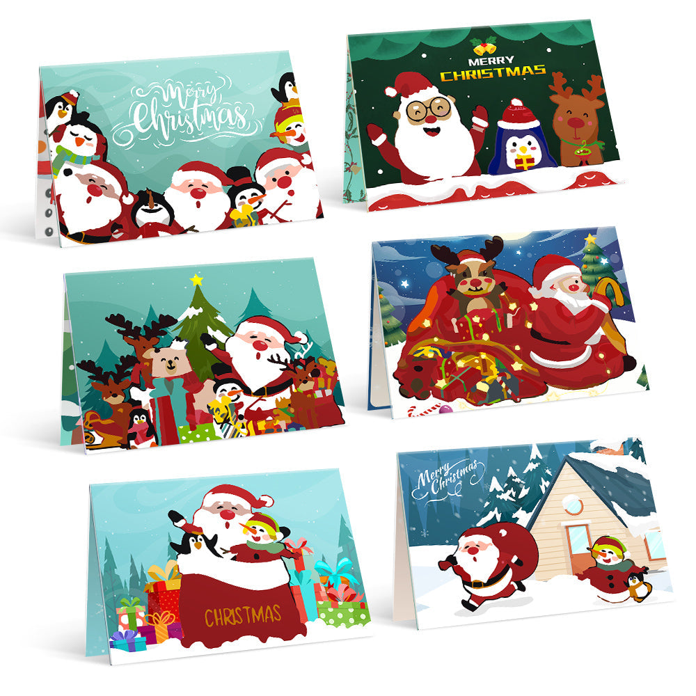 Paint by Numbers Christmas Card - Gifts Collection (Set of 6)