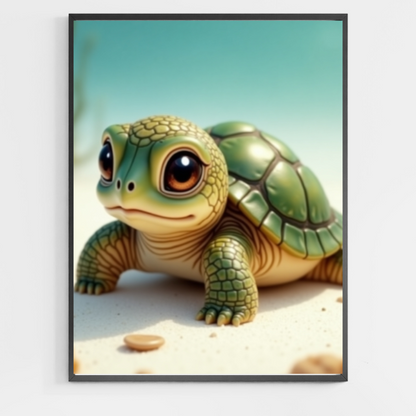 Baby Turtle - DIY Paint by Numbers
