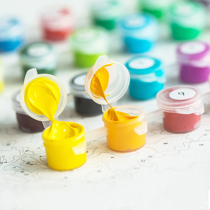 Course de Côte Vintage - Kit de Peinture par Numéros