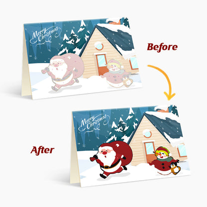 Paint by Numbers Christmas Card - Gifts Collection (Set of 6)