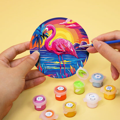 Birds Print Paint By Numbers Coaster Set (6 Pack)