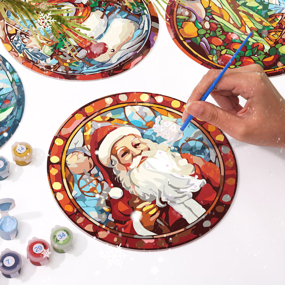 Paint By Numbers Placemats - Christmas Collection 1 (6 Pack, 20 cm Size)