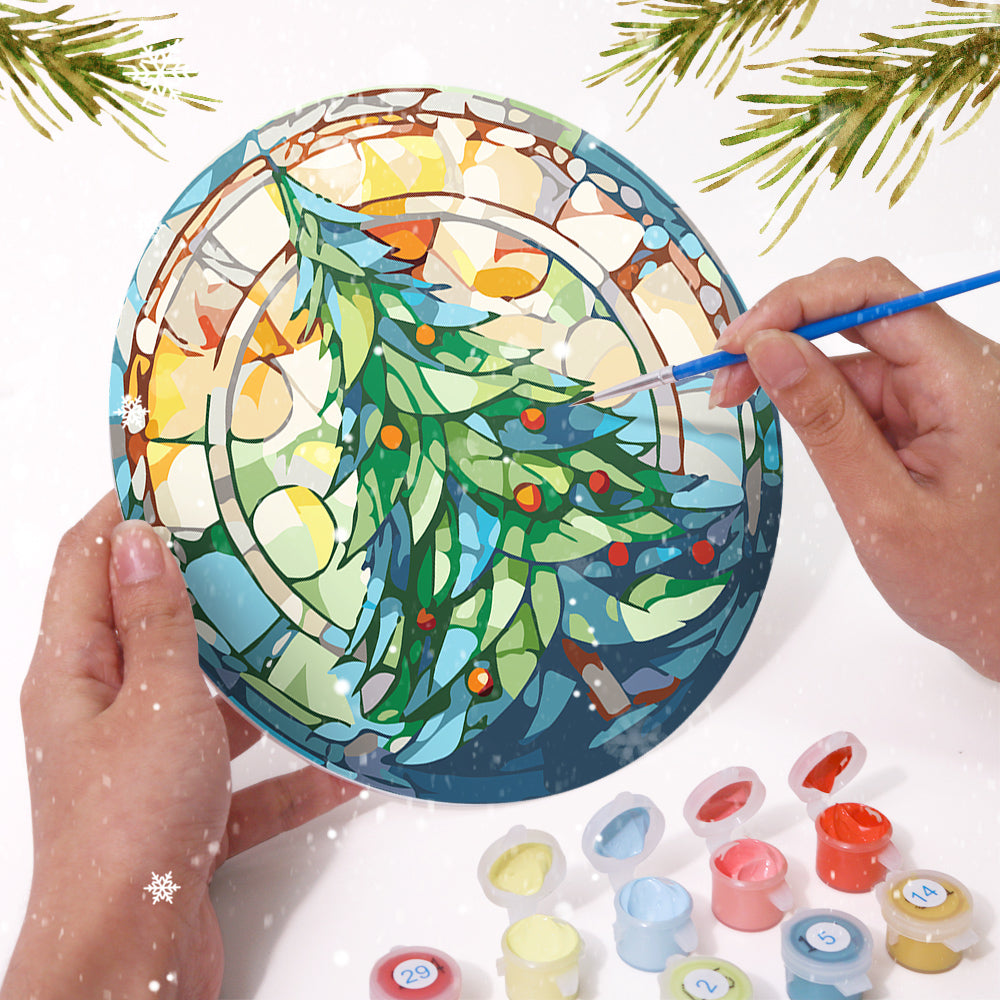 Paint By Numbers Placemats - Christmas Collection 1 (6 Pack, 20 cm Size)