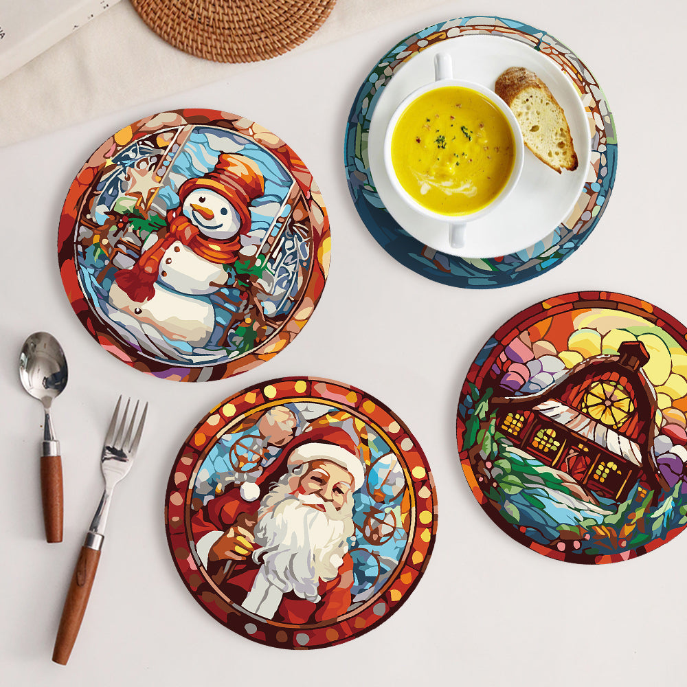 Paint By Numbers Placemats - Christmas Collection 1 (6 Pack, 20 cm Size)