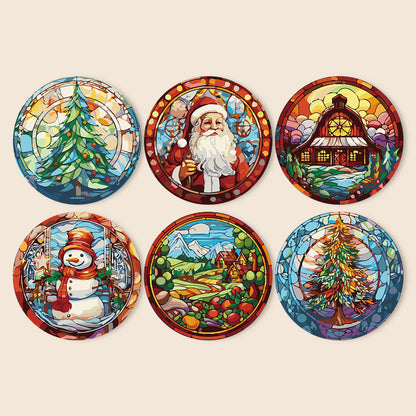 Paint By Numbers Placemats - Christmas Collection 1 (6 Pack, 20 cm Size)