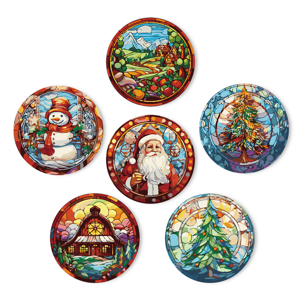 Paint By Numbers Placemats - Christmas Collection 1 (6 Pack, 20 cm Size)