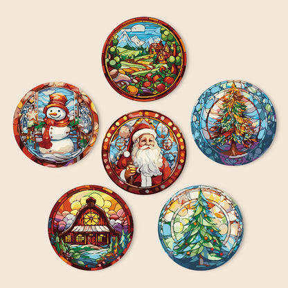 Paint By Numbers Placemats - Christmas Collection 1 (6 Pack, 20 cm Size)