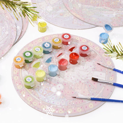 Paint By Numbers Placemats - Christmas Collection 1 (6 Pack, 20 cm Size)