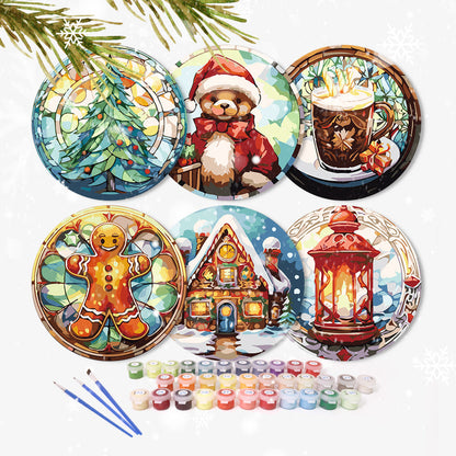 Paint By Numbers Placemats - Christmas Collection 2 (6 Pack, 20 cm Size)