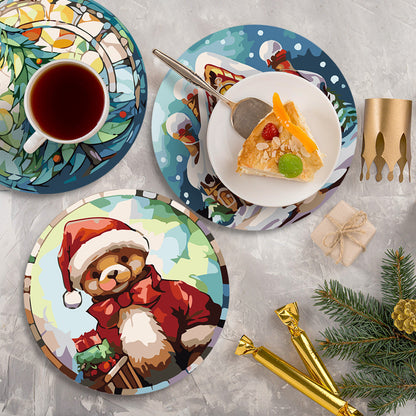 Paint By Numbers Placemats - Christmas Collection 2 (6 Pack, 20 cm Size)