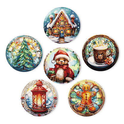 Paint By Numbers Placemats - Christmas Collection 2 (6 Pack, 20 cm Size)