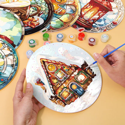 Paint By Numbers Placemats - Christmas Collection 2 (6 Pack, 20 cm Size)