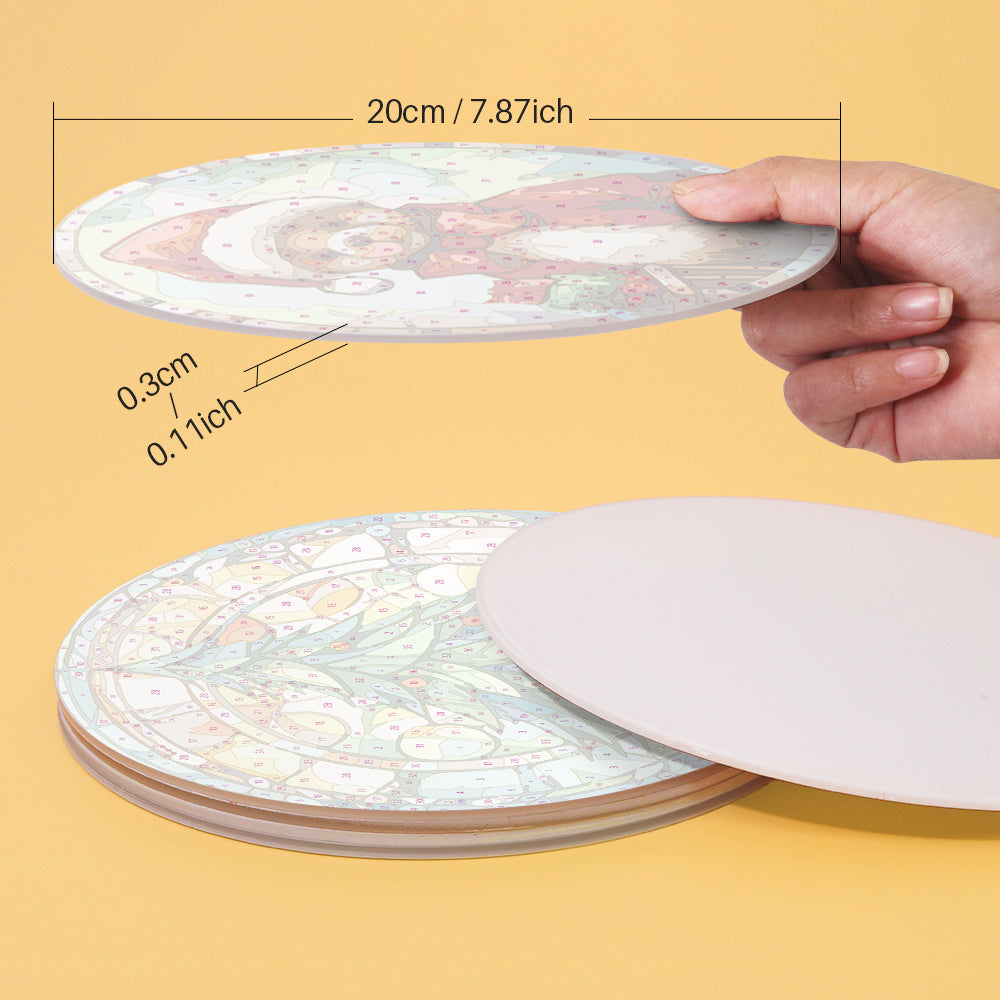 Paint By Numbers Placemats - Christmas Collection 2 (6 Pack, 20 cm Size)