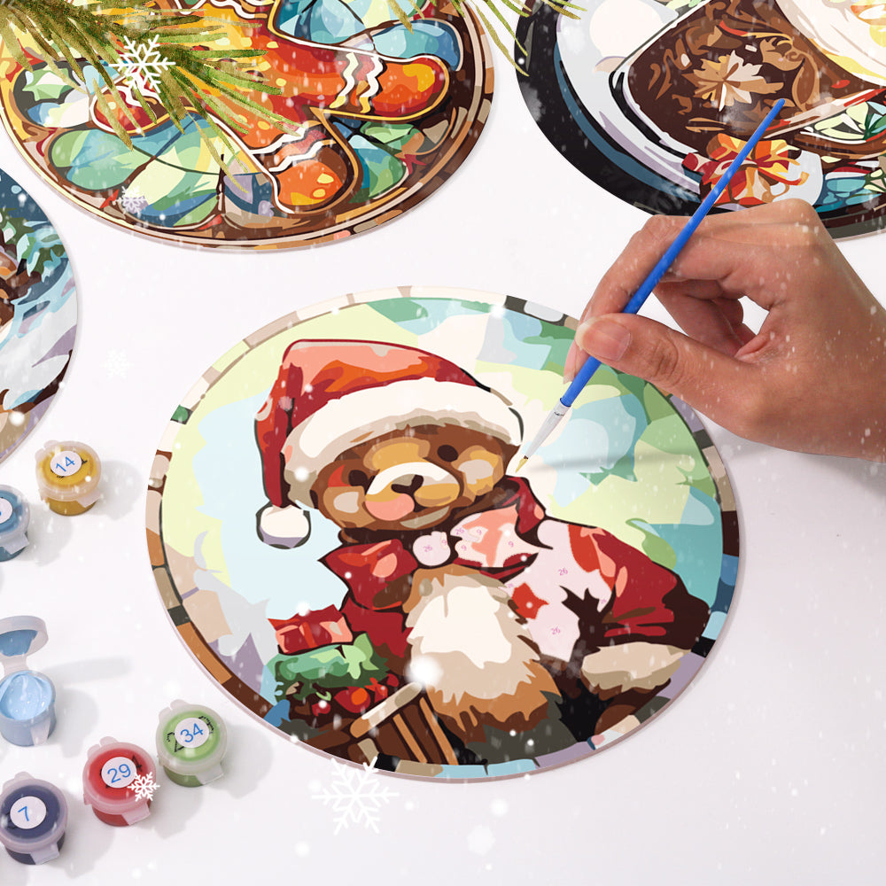 Paint By Numbers Placemats - Christmas Collection 2 (6 Pack, 20 cm Size)