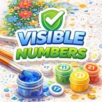 Are the numbers on the canvas clearly visible?