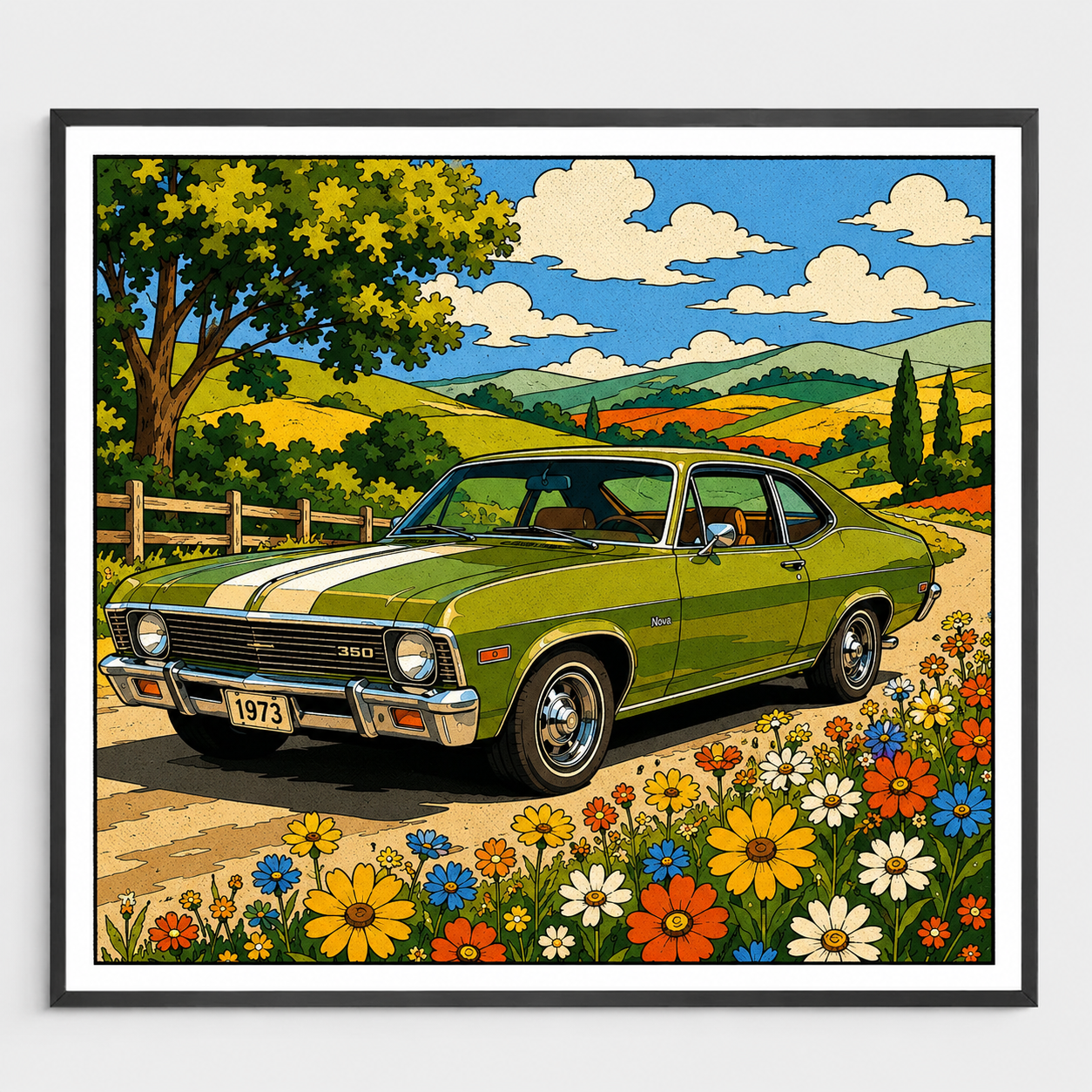 Countryside Classic in Bloom - DIY Paint by Numbers