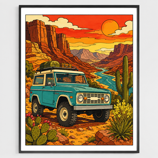 Desert Canyon Adventure SUV - DIY Paint by Numbers