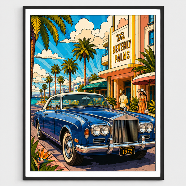 Beverly Palms Luxury Drive - DIY Paint by Numbers