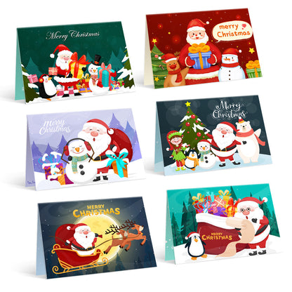 Paint by Numbers Christmas Card - Snowman Collection (Set of 6)