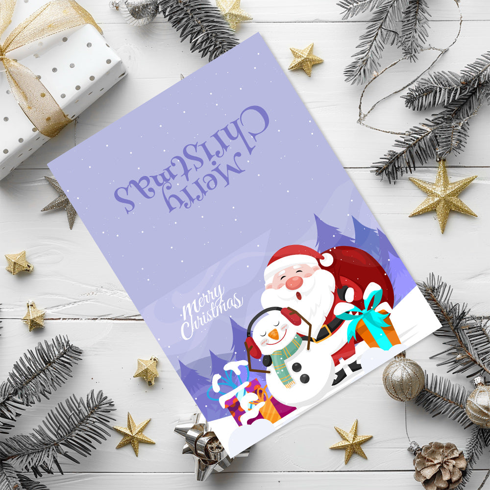 Paint by Numbers Christmas Card - Snowman Collection (Set of 6)