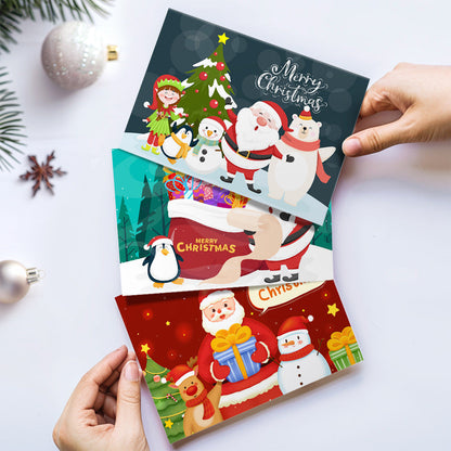 Paint by Numbers Christmas Card - Snowman Collection (Set of 6)