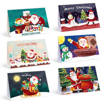 Paint by Numbers Christmas Card - Snow Collection (Set of 6)