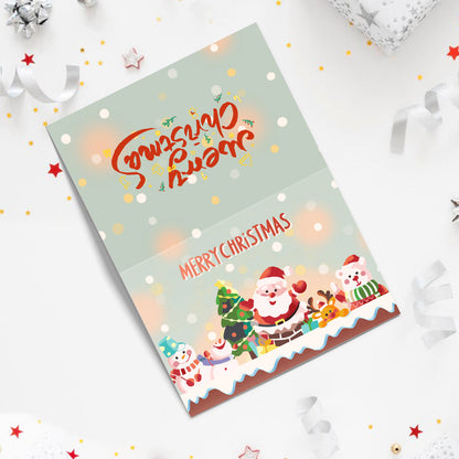 Paint by Numbers Christmas Card - Snow Collection (Set of 6)