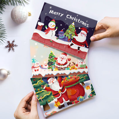 Paint by Numbers Christmas Card - Snow Collection (Set of 6)