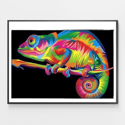 Colorful Chameleon - DIY Paint by Numbers