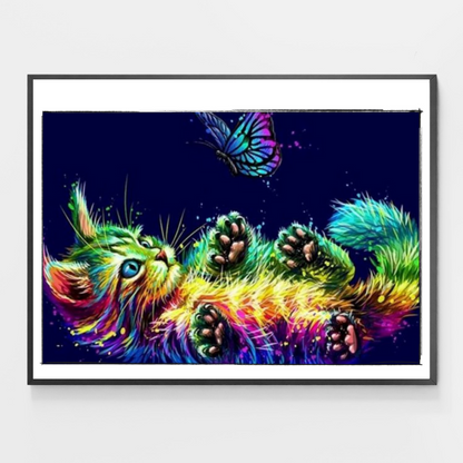 Colorful Kitten - DIY Paint by Numbers