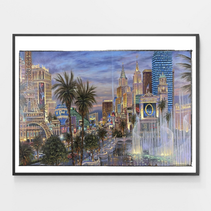 Vegas Fountain - DIY Paint by Numbers
