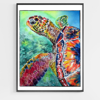 Sea Turtle - DIY Paint by Numbers