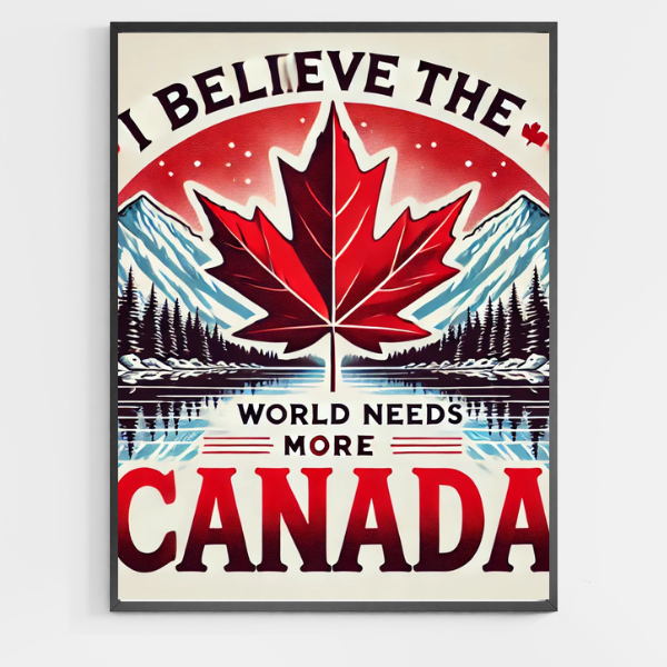 I Believe The World Need More CANADA - DIY Paint by Numbers