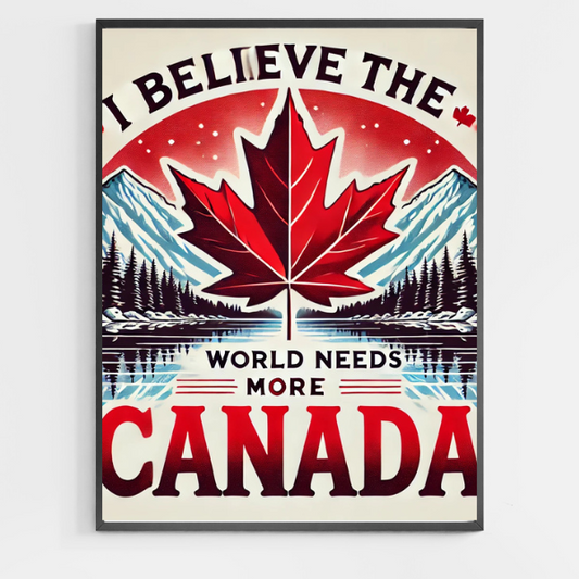 I Believe The World Need More CANADA - DIY Paint by Numbers
